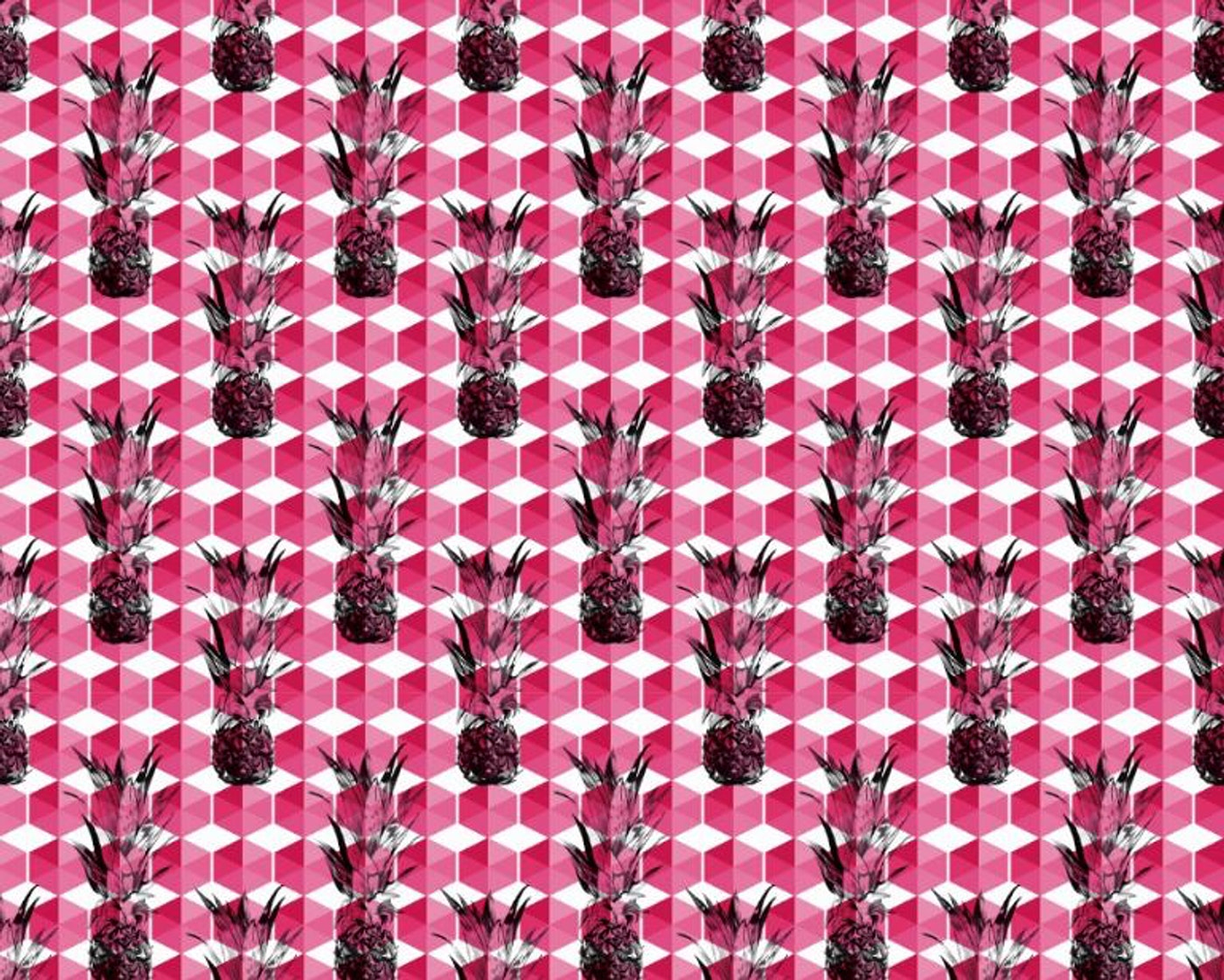 Papel Mural / Pink Pineapples 3