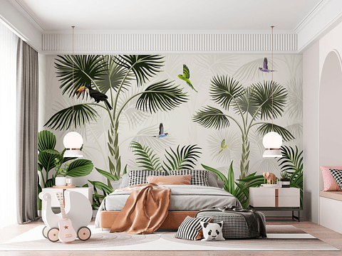 Papel Mural / Jungle Birds