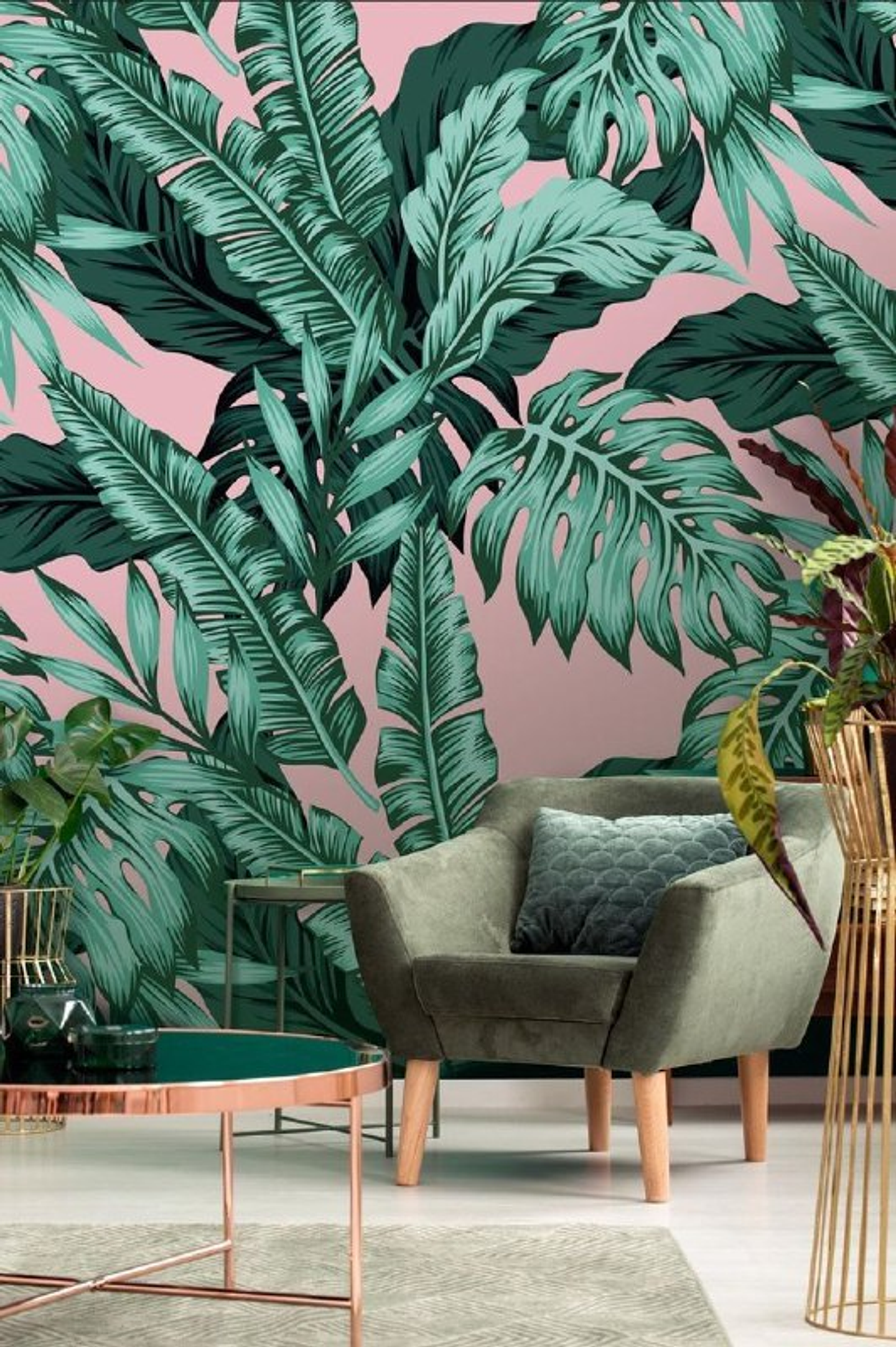Papel Mural / Tropical Pink 1