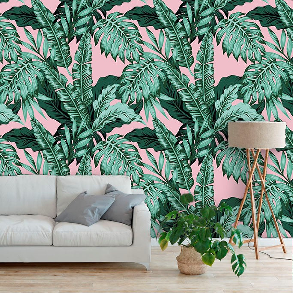 Papel Mural / Tropical Pink 3