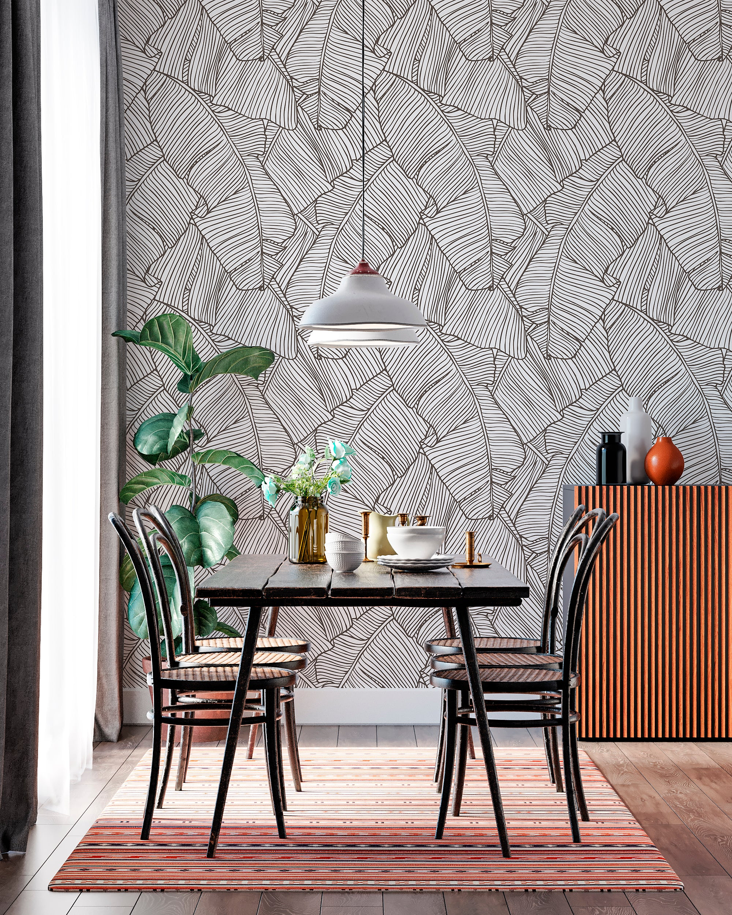 Papel Mural / Banano Leaves 3