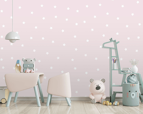 Papel Mural / Pink Sky Star
