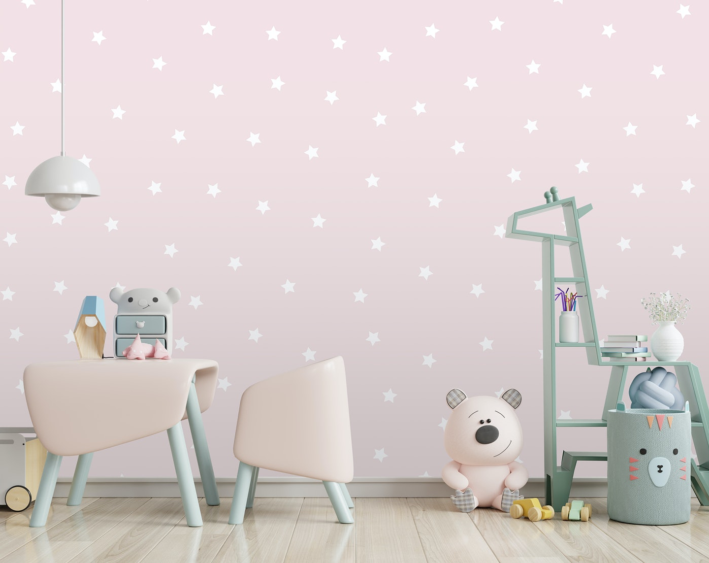 Papel Mural / Pink Sky Star 1