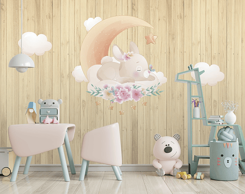 Papel Mural / Sleepy Bunny