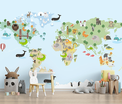 Papel Mural / World Map