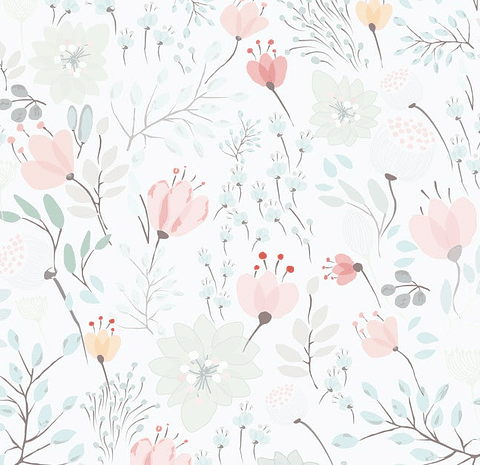 Papel Mural / Floral Leaves