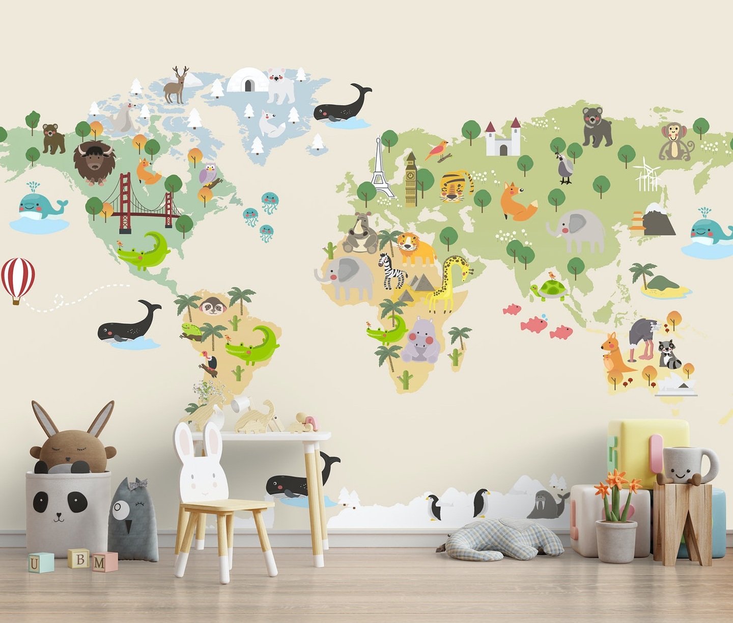 Papel Mural / World Map 2
