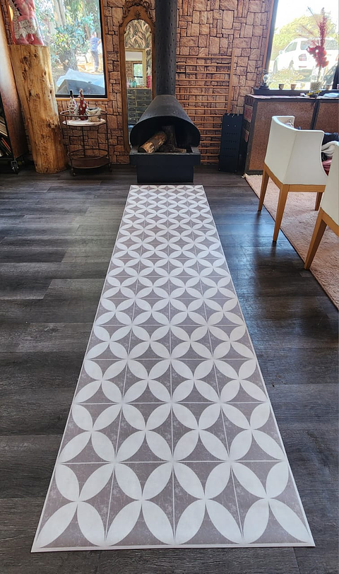 Alfombra Vinílica / Retro Tile Beige