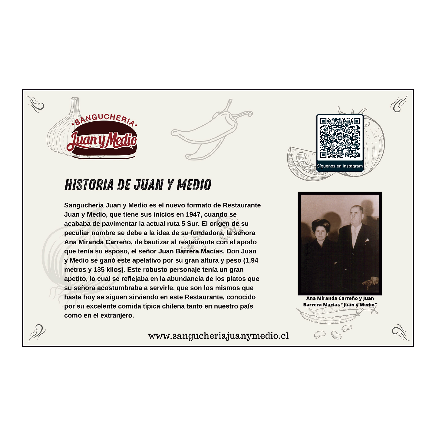 Individuales Personalizados / Juan y Medio 1