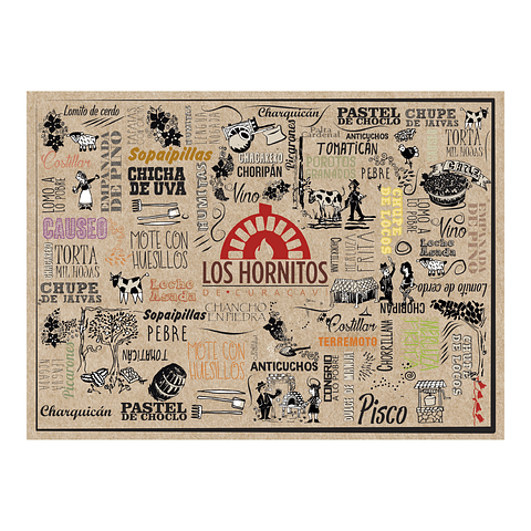 Individuales Personalizados / Los Hornitos