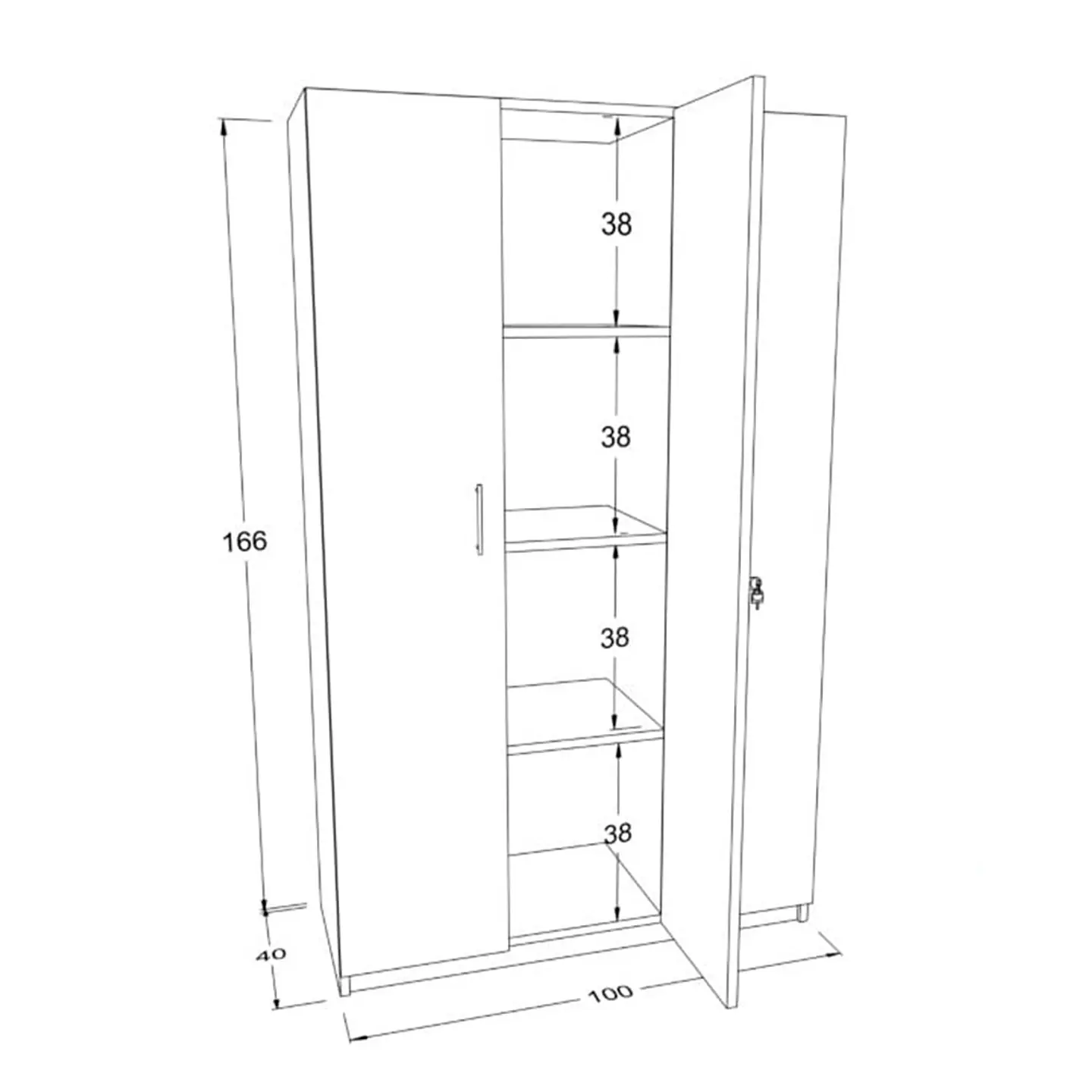 Gabinete 2 Puertas Alto (Da) 4