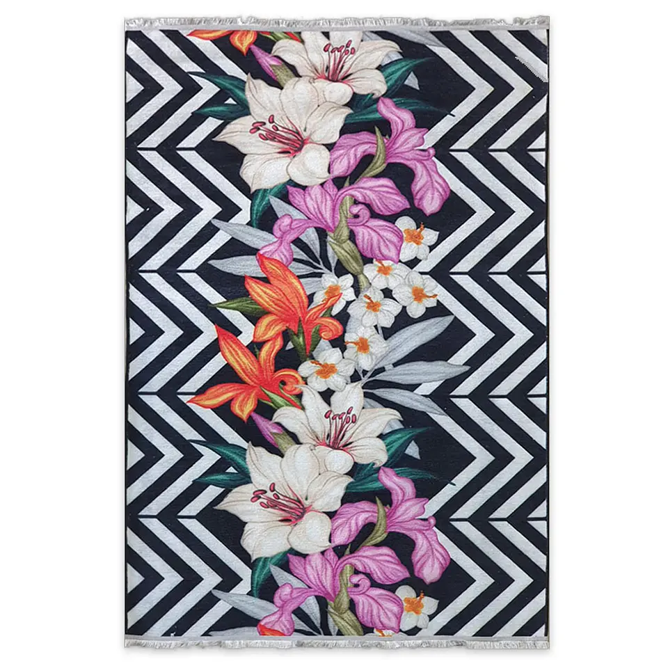 Alfombra Telar / Flower Zig Zag 2