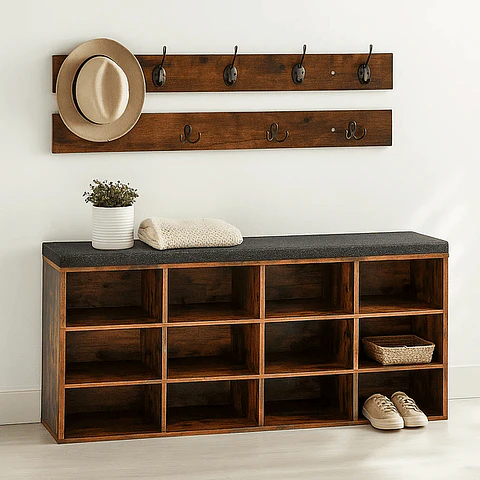 Banqueta Rustic con perchero (KL)