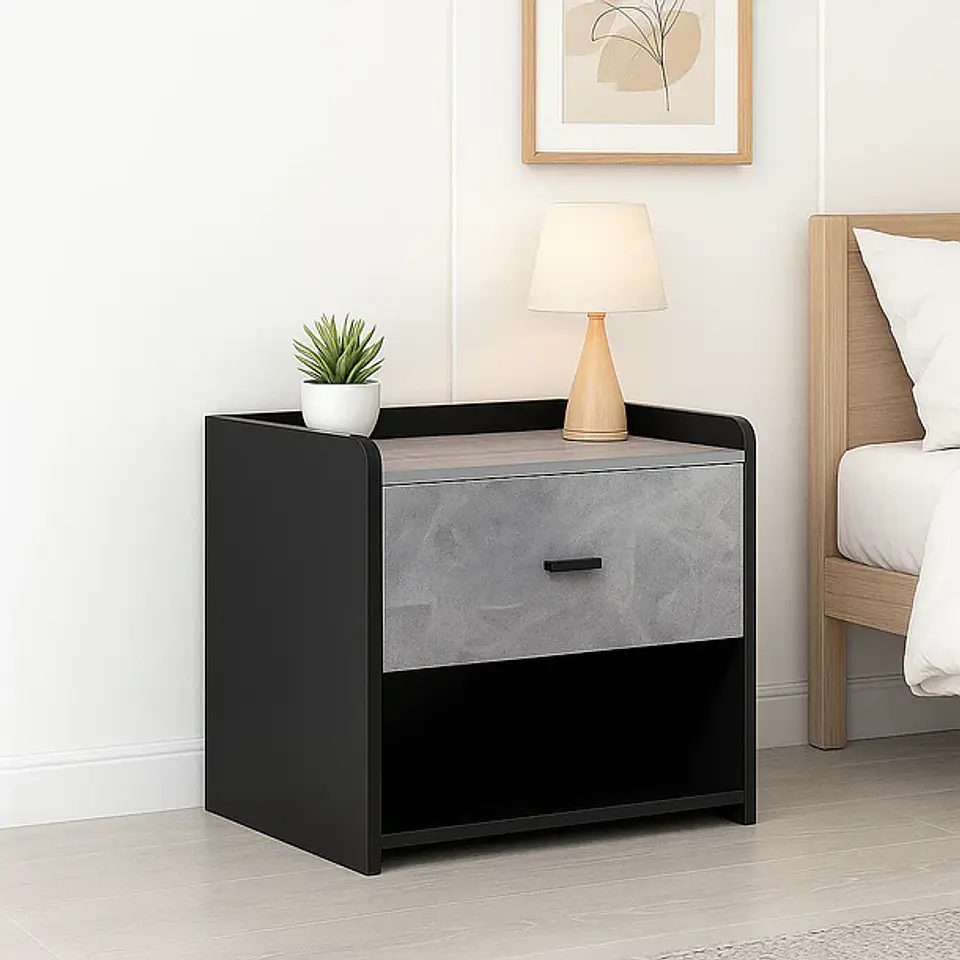 Velador Marmol Gris (KL) 1
