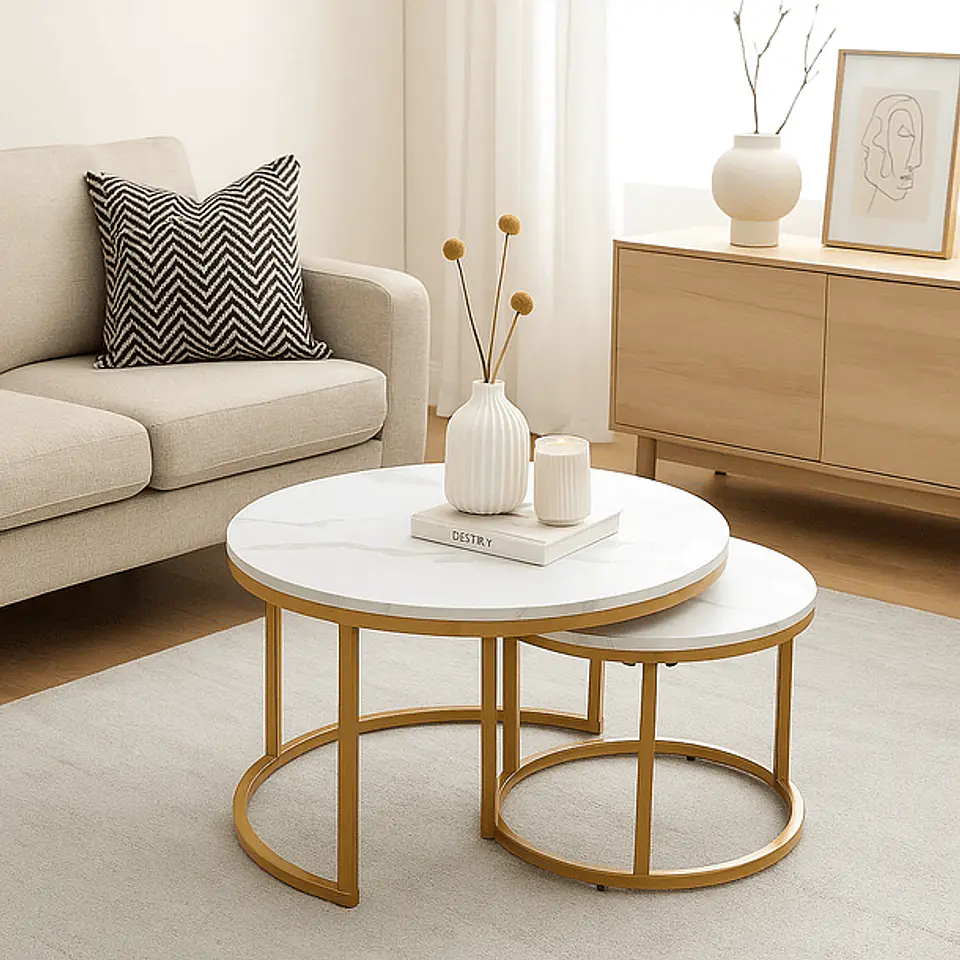 Juego Mesas Centro Marble (kl) 1