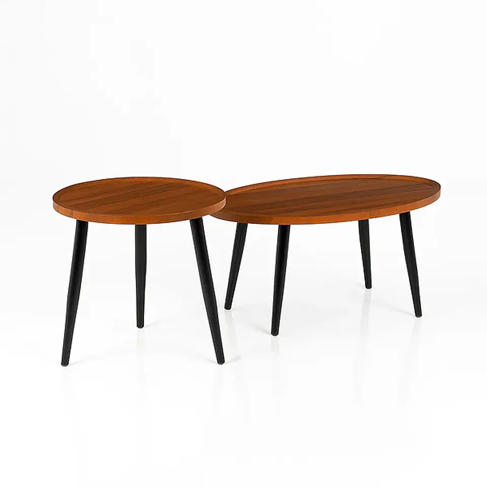 Set Mesas de centro Eames Wood (KL) 2