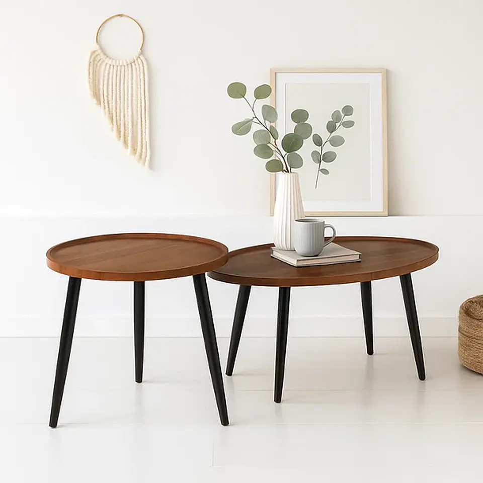 Set Mesas de centro Eames Wood (KL) 3