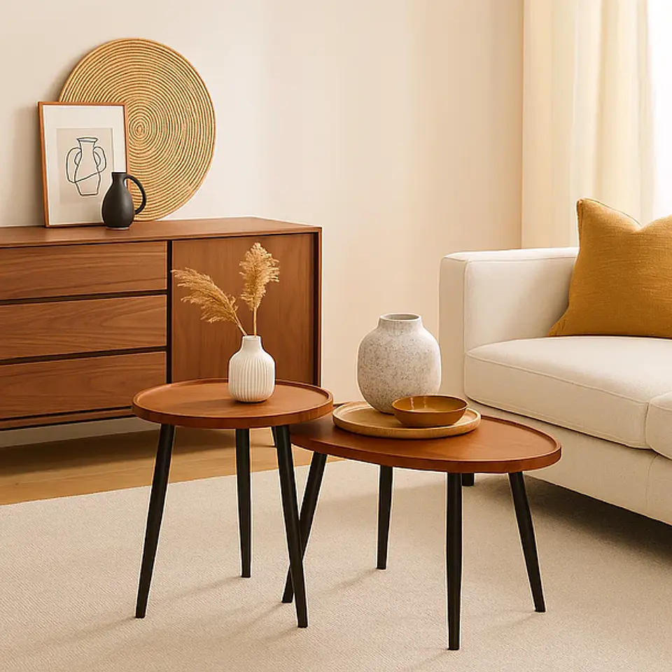Set Mesas de centro Eames Wood (KL) 1