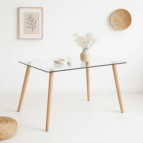Mesa Nórdica Vidrio 140x90 (KL)