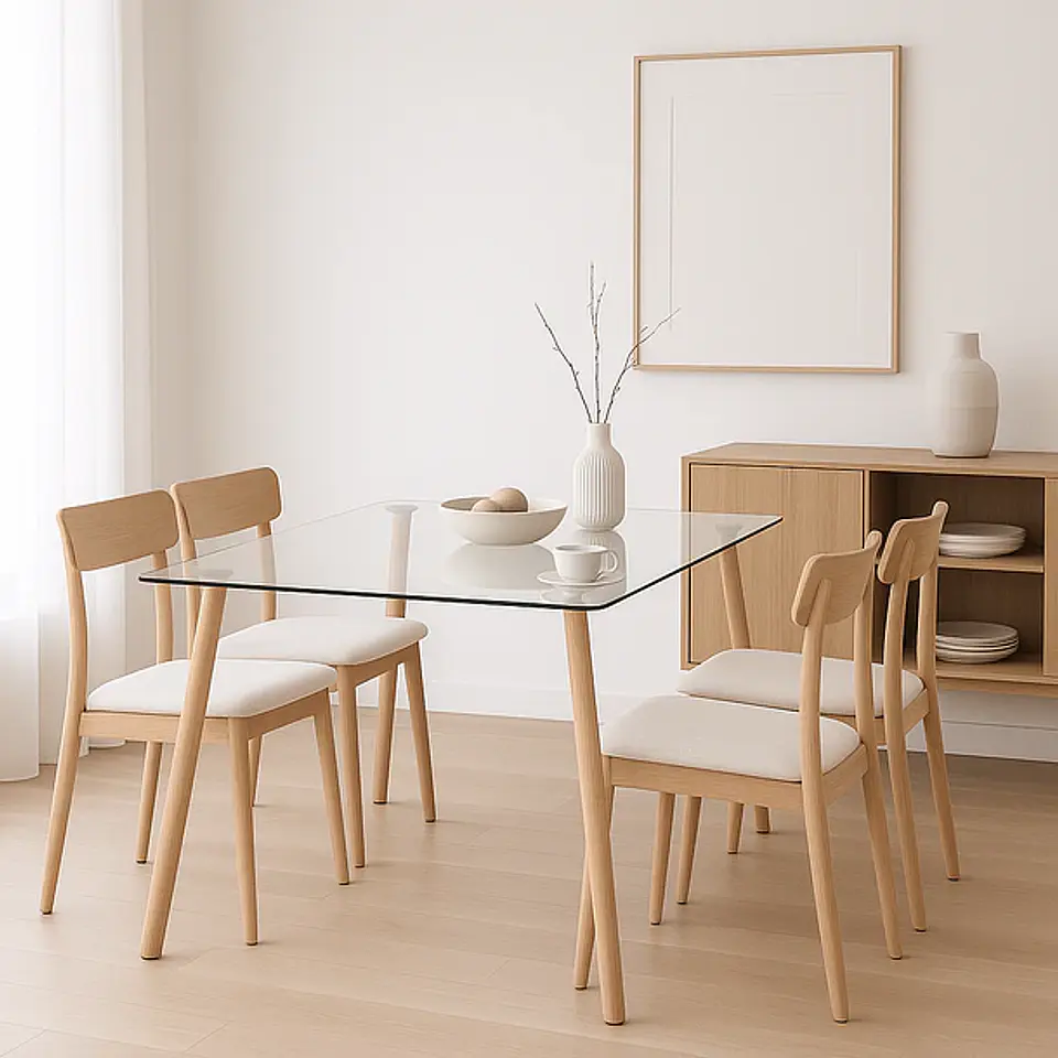 Mesa Nórdica Vidrio 140x90 (KL) 3