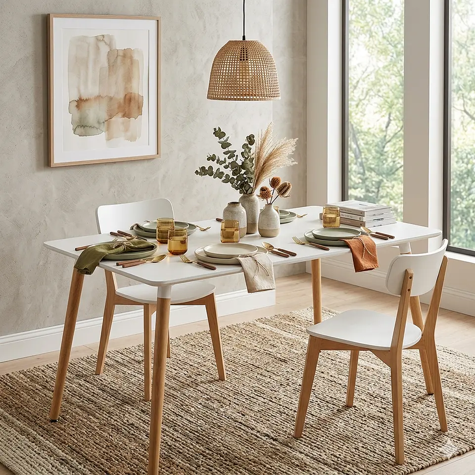 Mesa Rectangular Eames Blanca (KL) 1