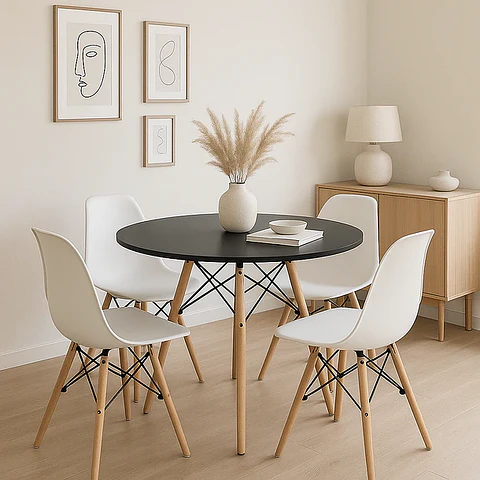 Mesa Eames Negra 100 (Kl)