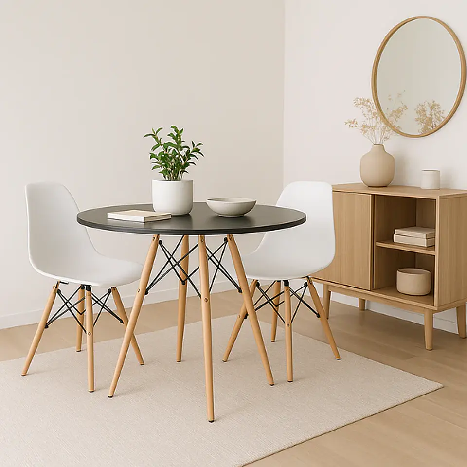 Mesa Eames Negra 80 (Kl) 1