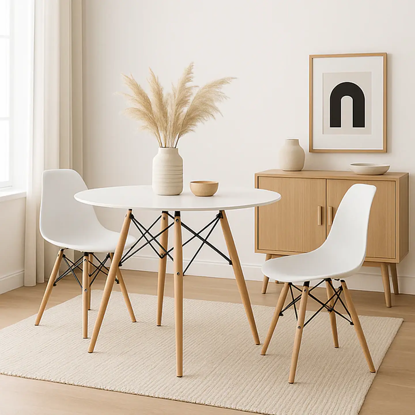 Mesa Eames Blanca 80 (Kl) 1