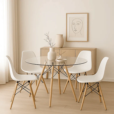 Mesa Eames Vidrio (Kl)