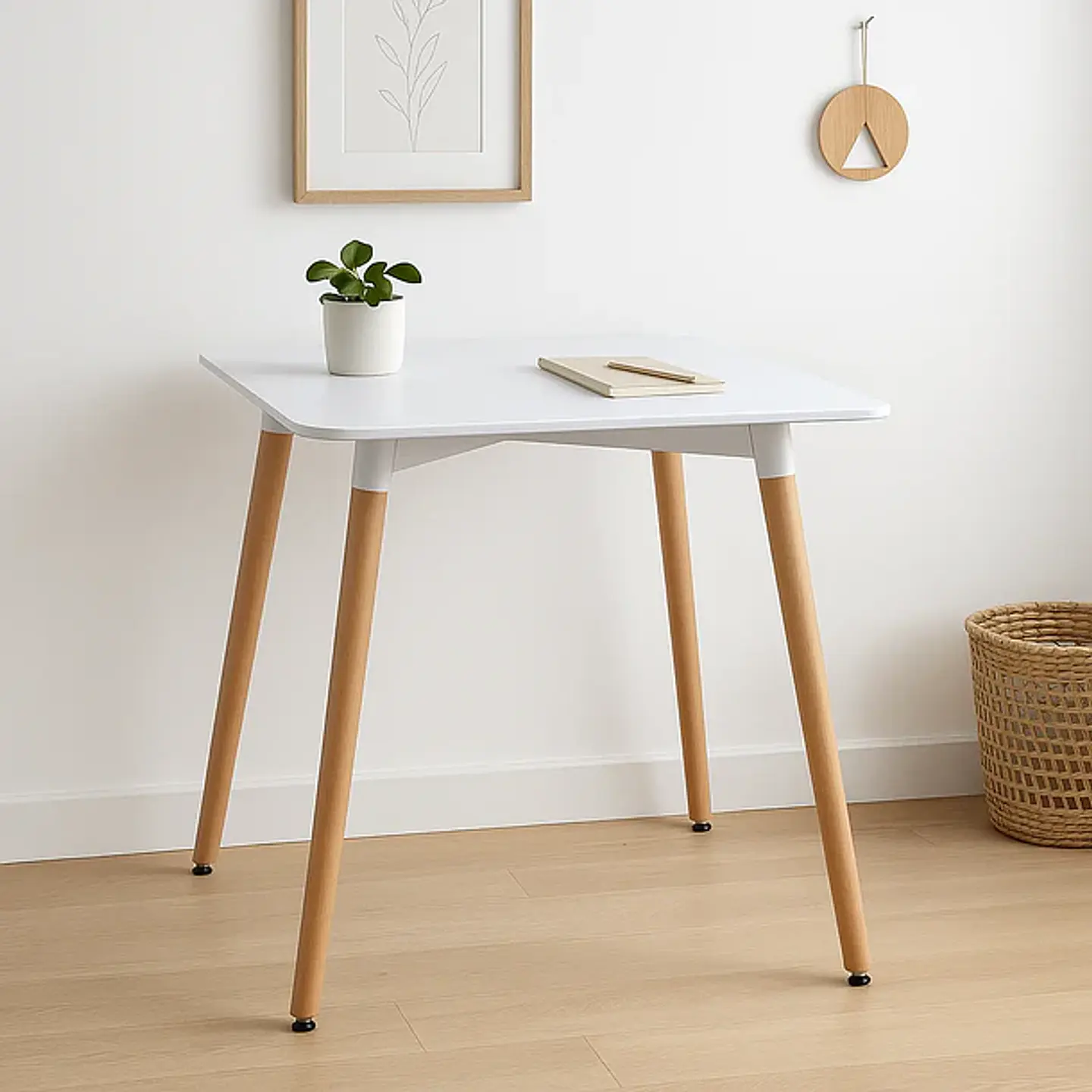 Mesa Eames Cuadrada Blanca (Kl) 1