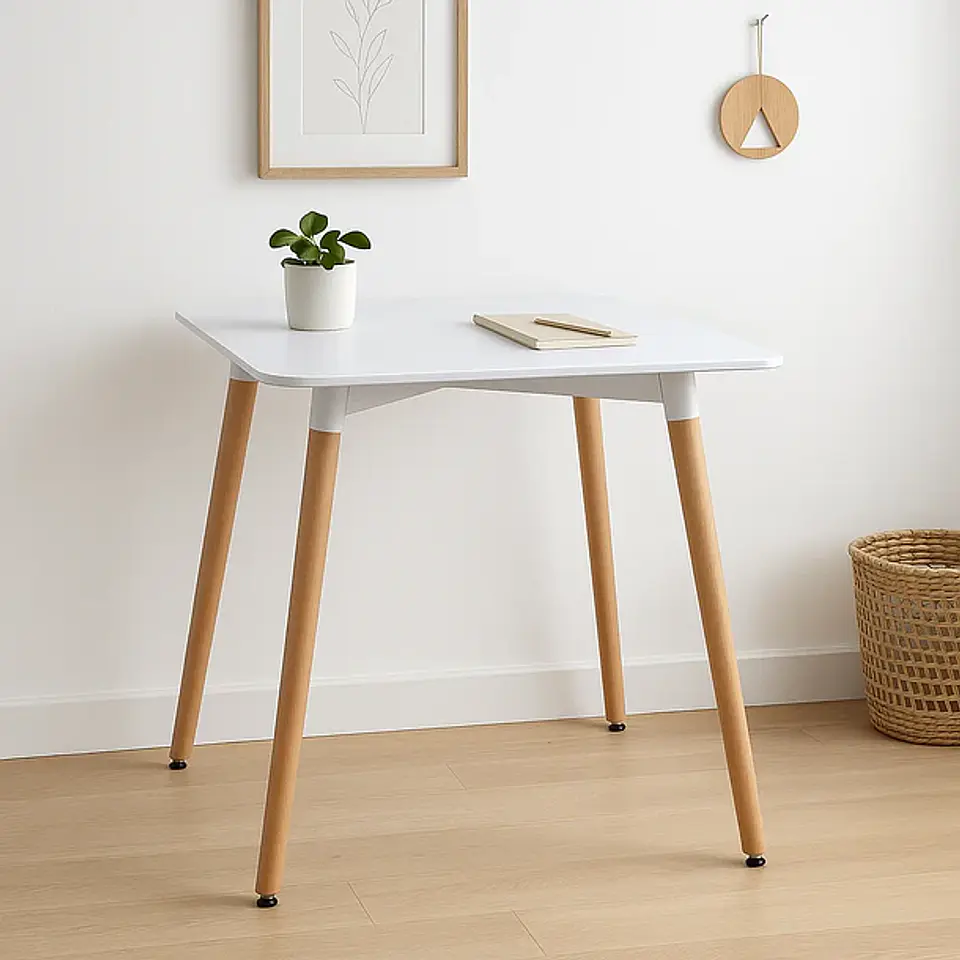 Mesa Eames Cuadrada Blanca (Kl) 1