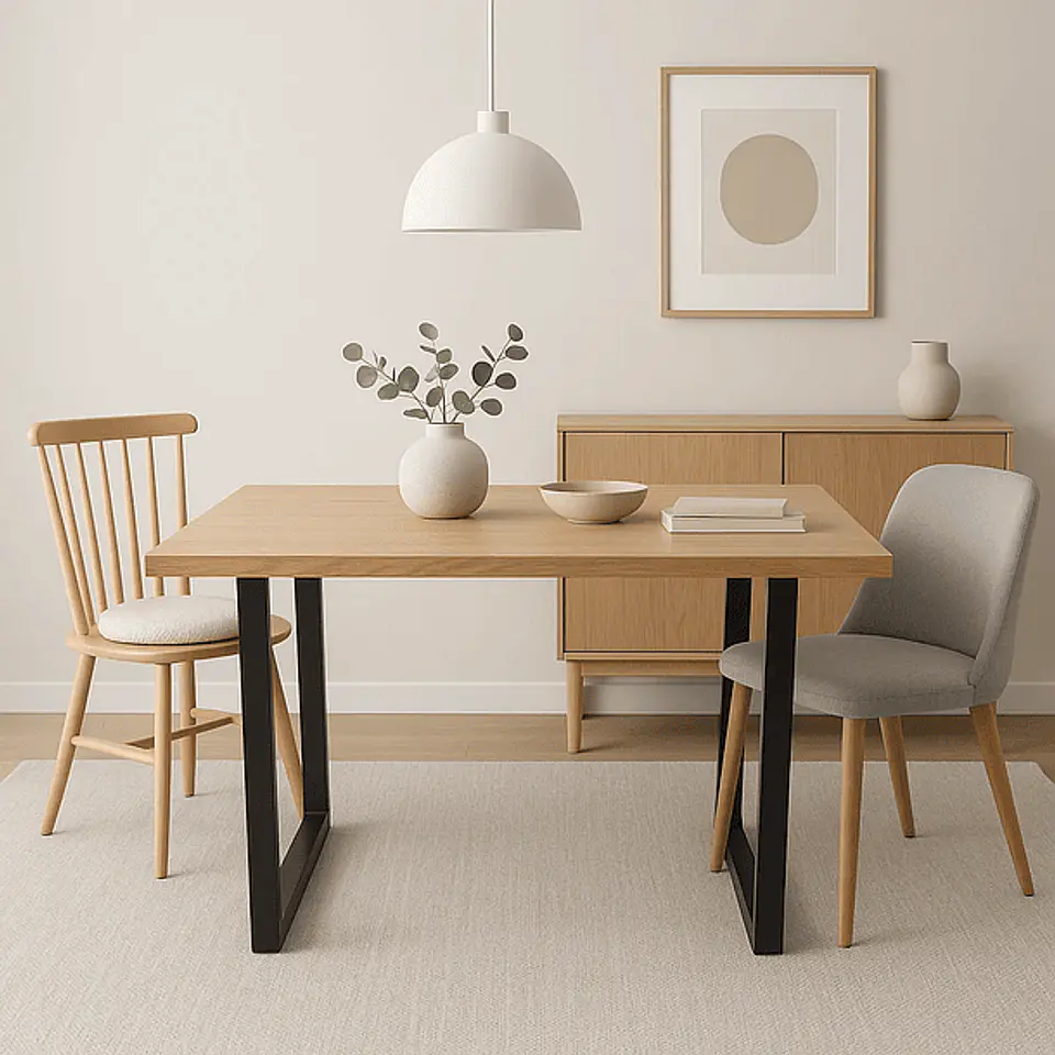 Mesa de Comedor Industrial Claro 140 (KL) 1