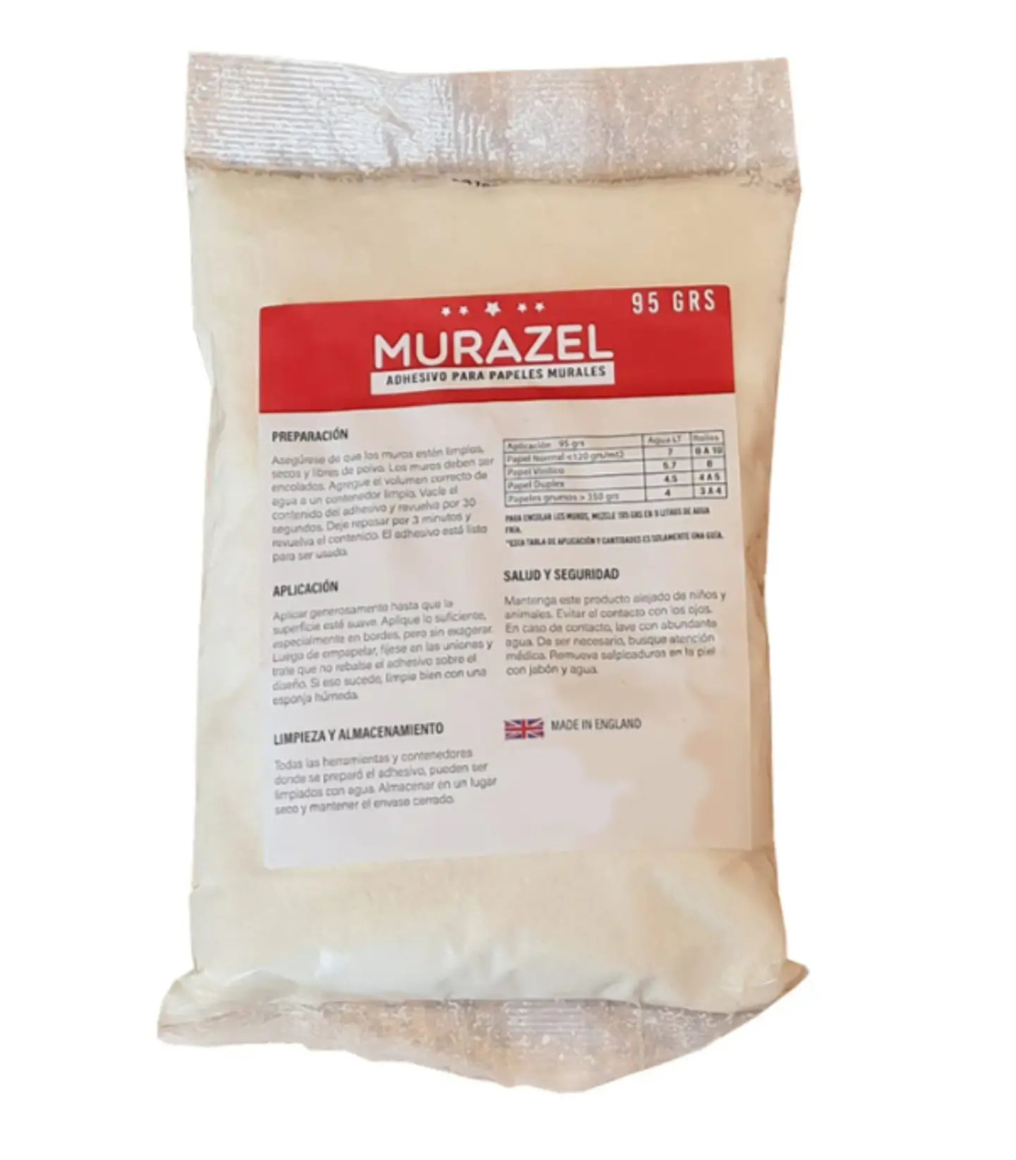 Pegamento Papel Mural / Murazel Bolsa 95gr 1