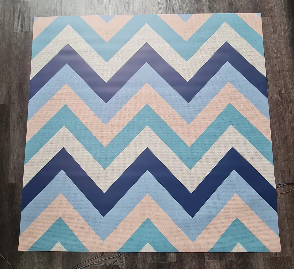 Alfombra Vinílica / Zig Zag Blue 3