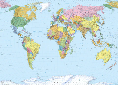 Fotomural / Mapa 