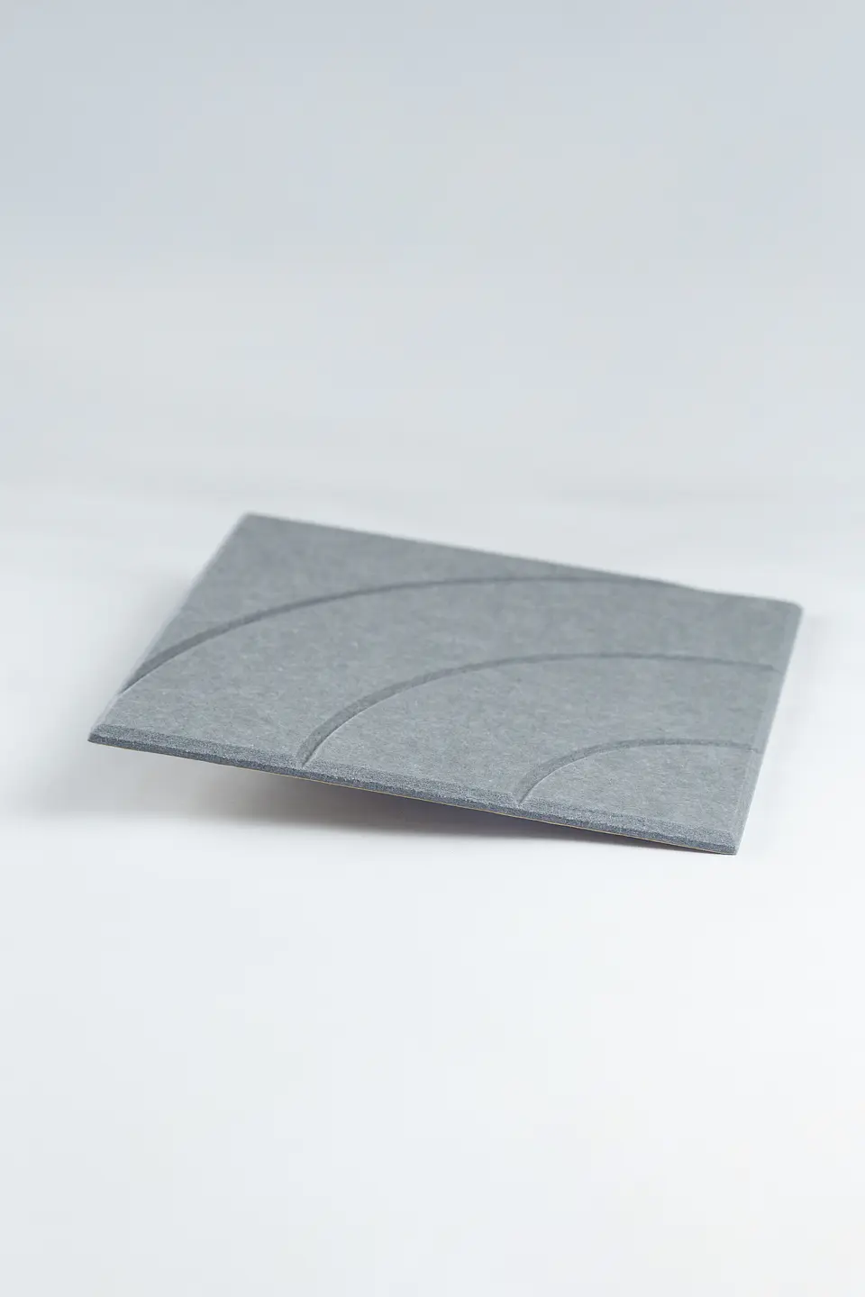 Pack 4 Paneles Acústicos Adhesivos / Gris Curve 4