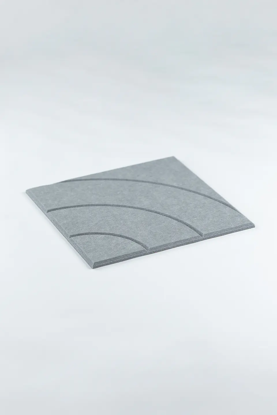 Pack 4 Paneles Acústicos Adhesivos / Gris Curve 5
