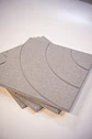 Pack 4 Paneles Acústicos Adhesivos / Gris Curve - Miniatura 2