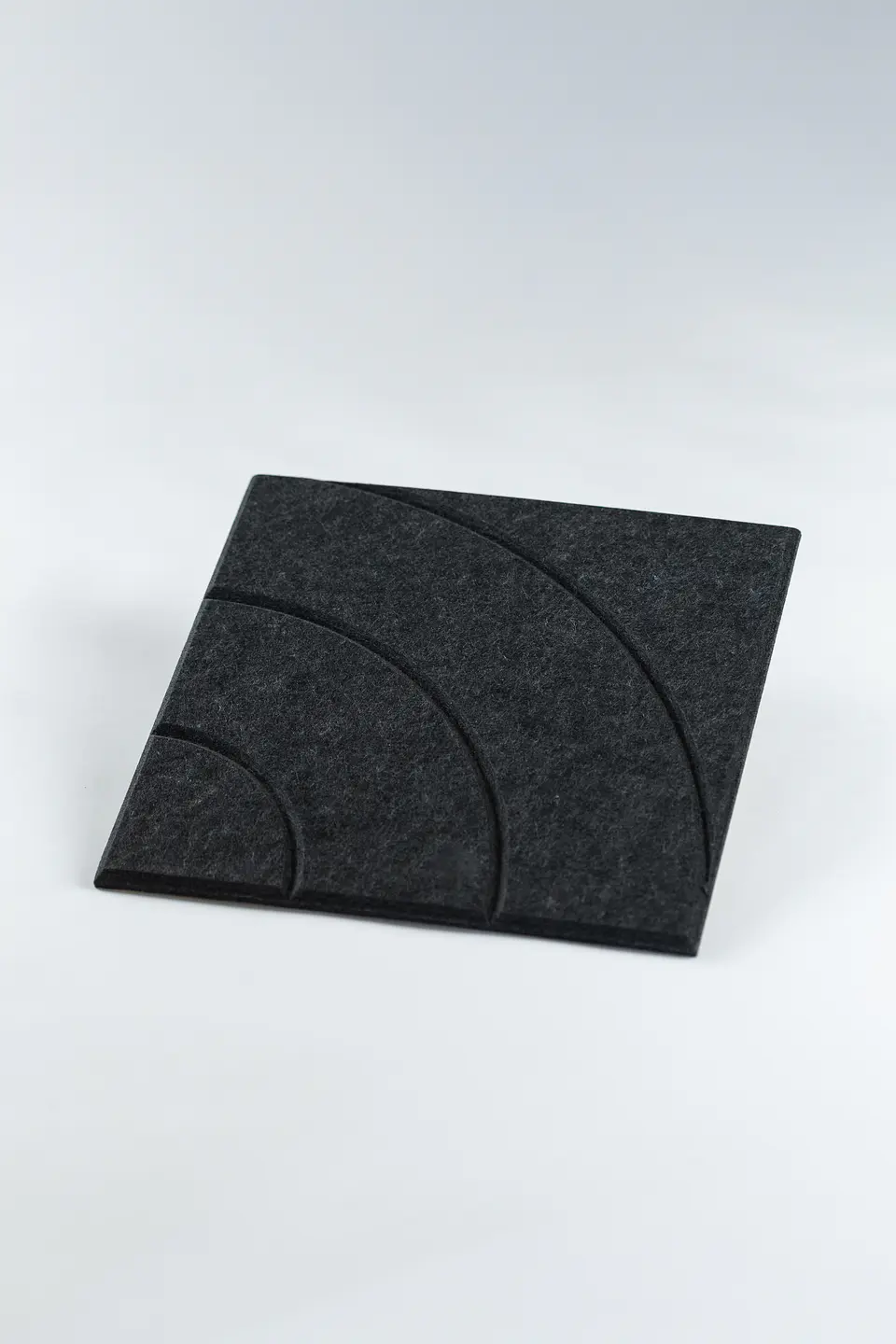 Pack 4 Paneles Acústicos Adhesivos / Negro Curve 4