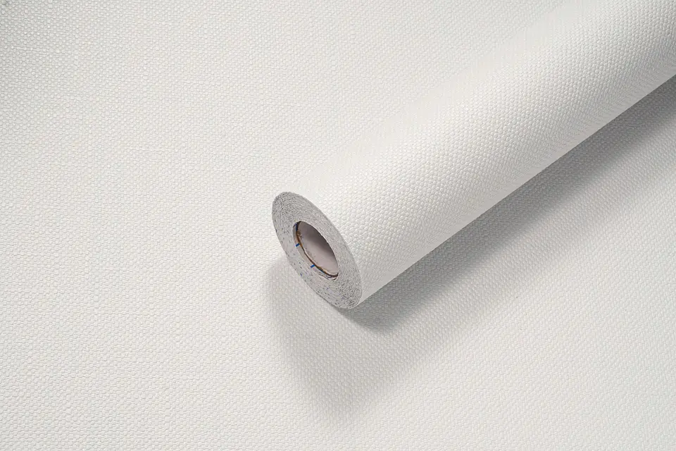 Papel Mural Adhesivo / Blanco Arpillera 88411 1
