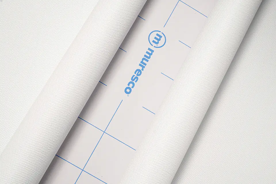 Papel Mural Adhesivo / Blanco Arpillera 88411 4