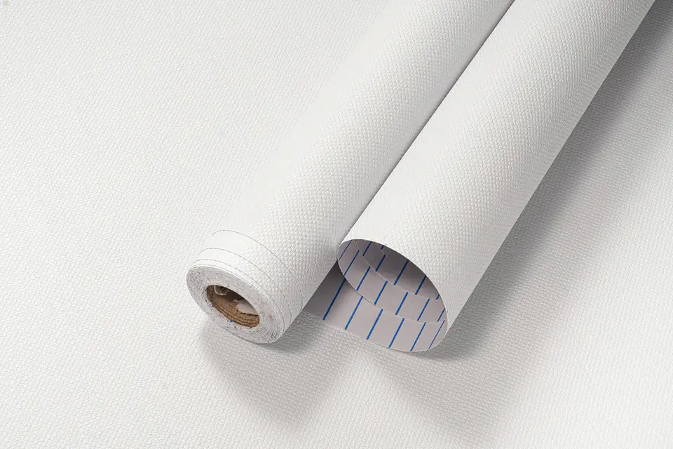 Papel Mural Adhesivo / Blanco Arpillera 88411 5