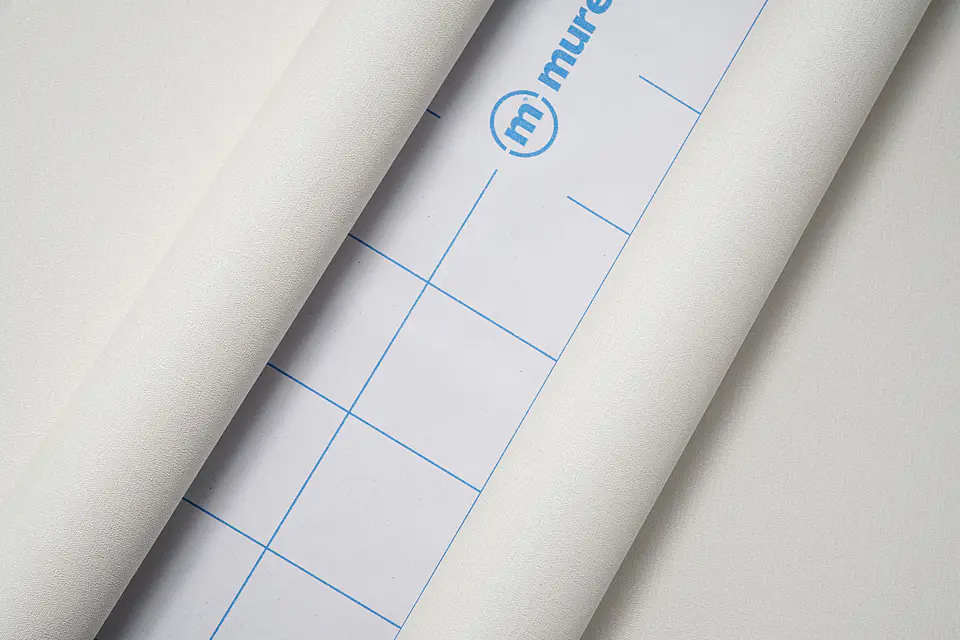 Papel Mural Adhesivo / Blanco Invierno Lino 88412 4