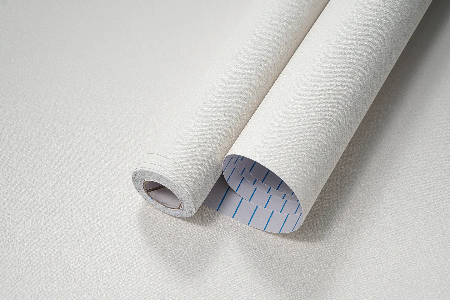 Papel Mural Adhesivo / Blanco Invierno Lino 88412 5