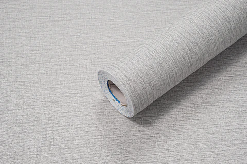 Papel Mural Adhesivo / Lino Gris 88413