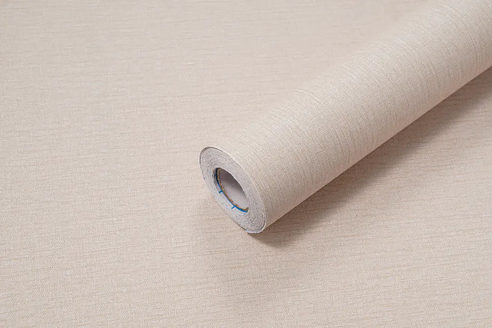 Papel Mural Adhesivo / Lino Beige 88414 1