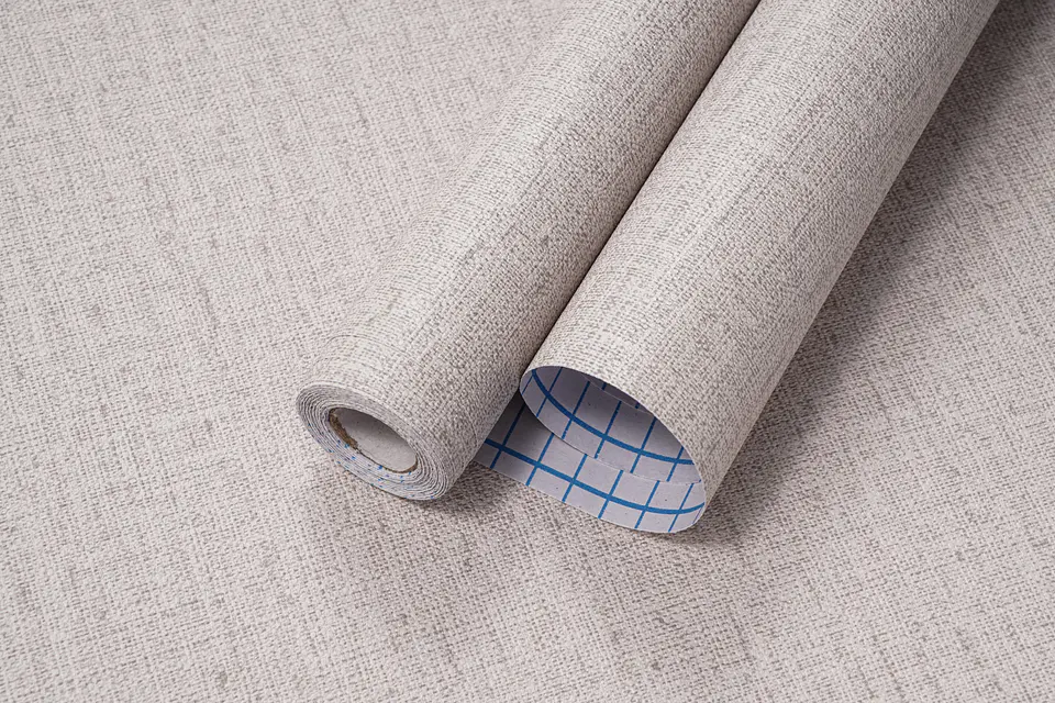 Papel Mural Adhesivo / Arpillera Beige 88416 5