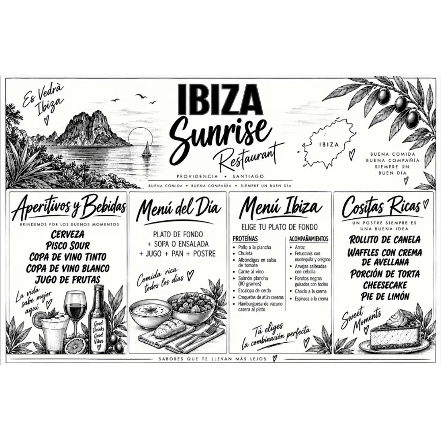 Individuales Personalizados / Ibiza Sunrice 1