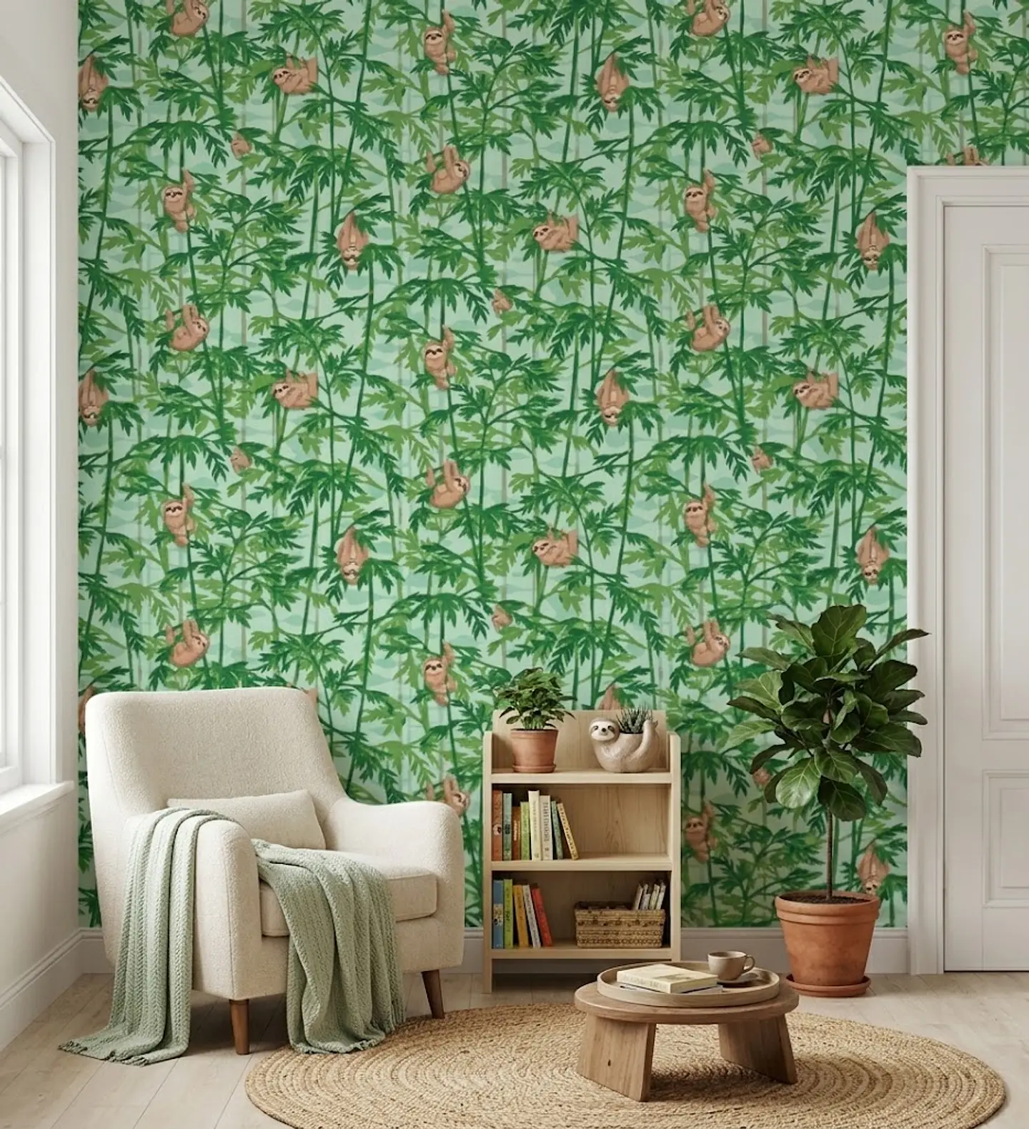 Papel Mural / Sloth Jungle 3