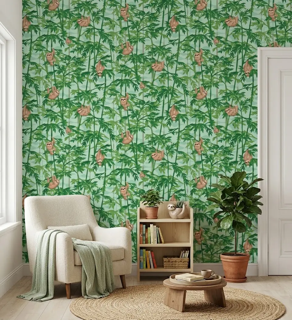 Papel Mural / Sloth Jungle 3